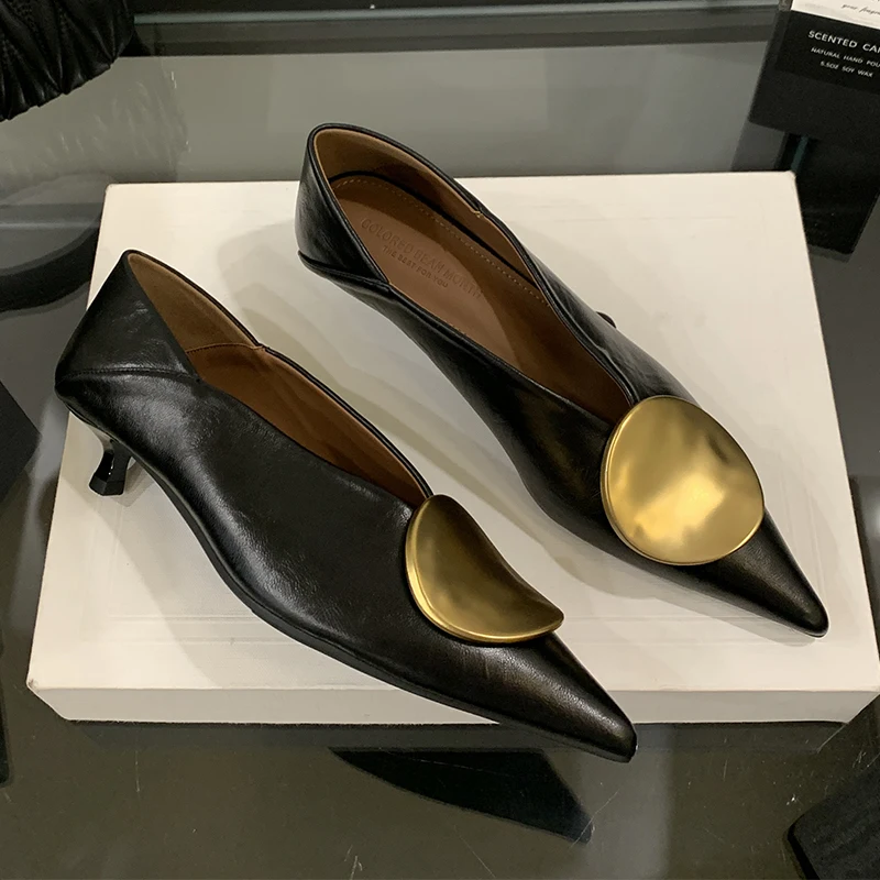 Elegant Women's Pointed Toe Heeled Pumps for Summer 2025