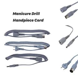 1PC Nail Drill Handpiece Cable Strong Machine Nail Drill Handpiece Cord Power Cable For Electric Manicure Drill Gray Handle Rope