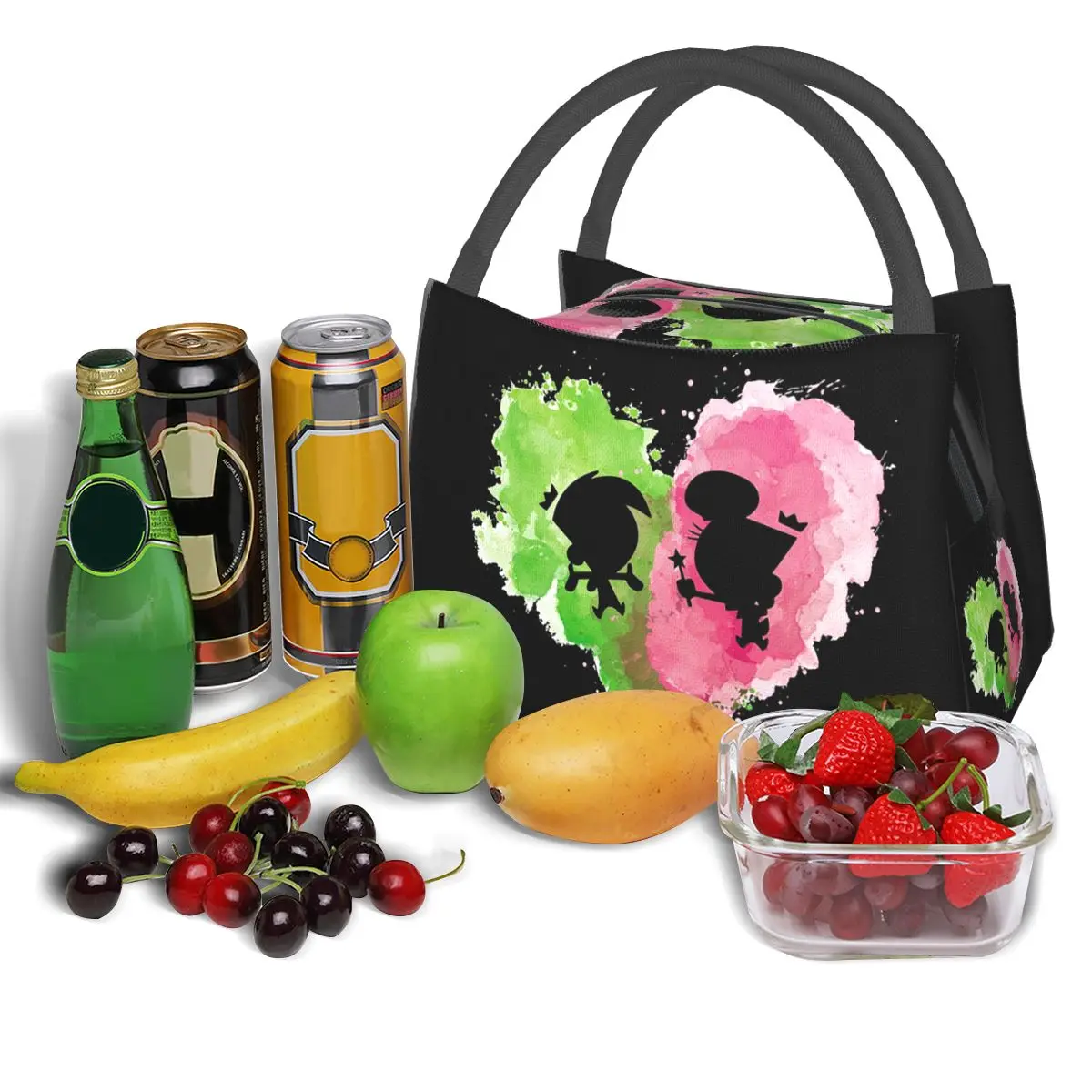 Bolsas de almuerzo bastante Oddparents - Cosmo con aislamiento Bento Box a prueba de fugas, bolso de Picnic, bolso térmico más fresco para viajes para mujer