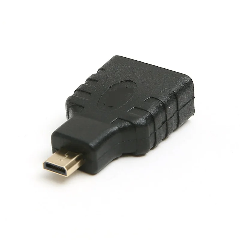 Adaptador de HDMI a HDMI macho a hembra, convertidor Mini Mirco HDTV a HDTV, 10 piezas, 5 piezas