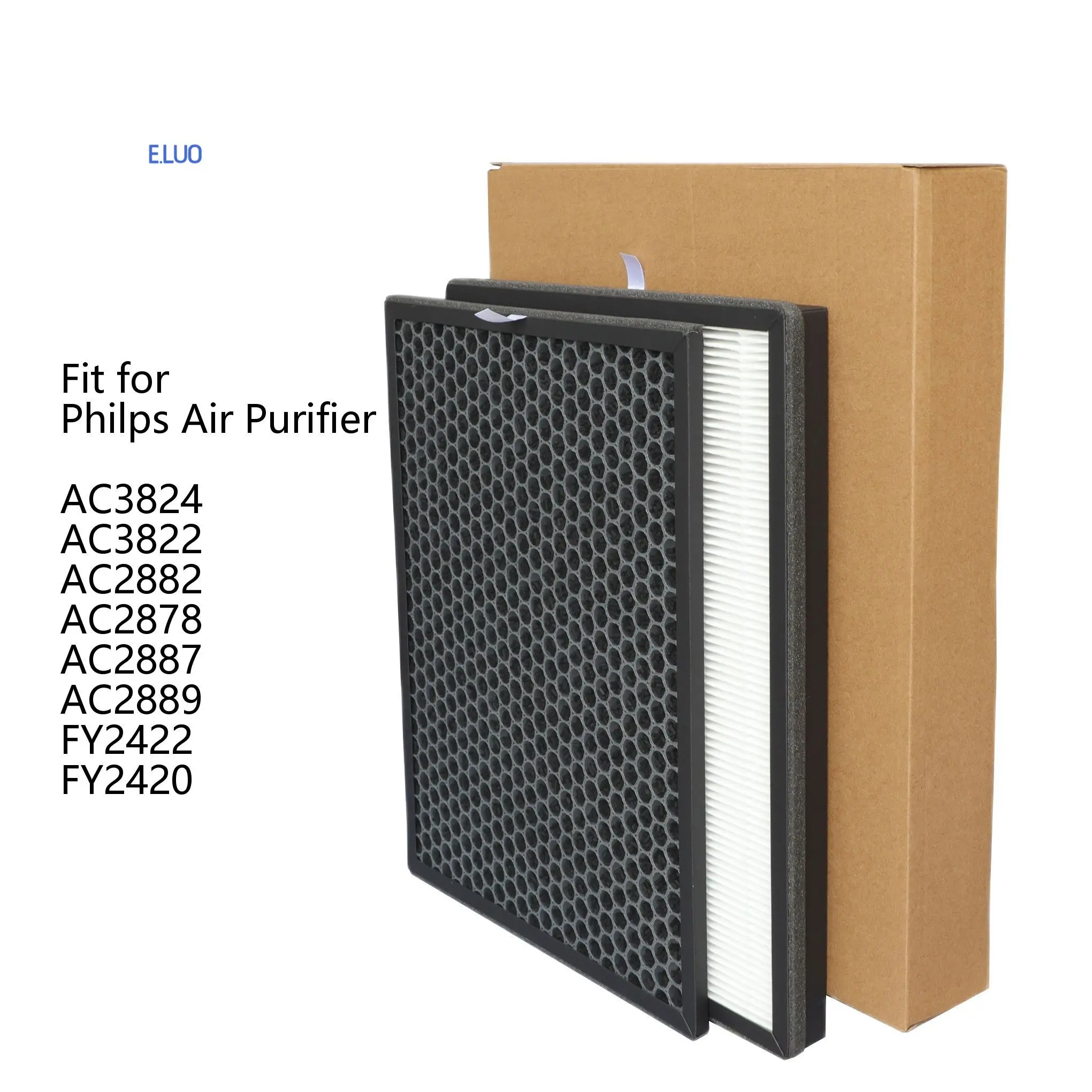 FY2420 FY2422 Activated Carbon hepa Filter Replacement for Philips Air Purifier AC2889 AC2887 AC2882 AC2878 AC3822