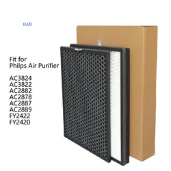 FY2420 FY2422 Activated Carbon hepa Filter Replacement for Philips Air Purifier AC2889 AC2887 AC2882 AC2878 AC3822