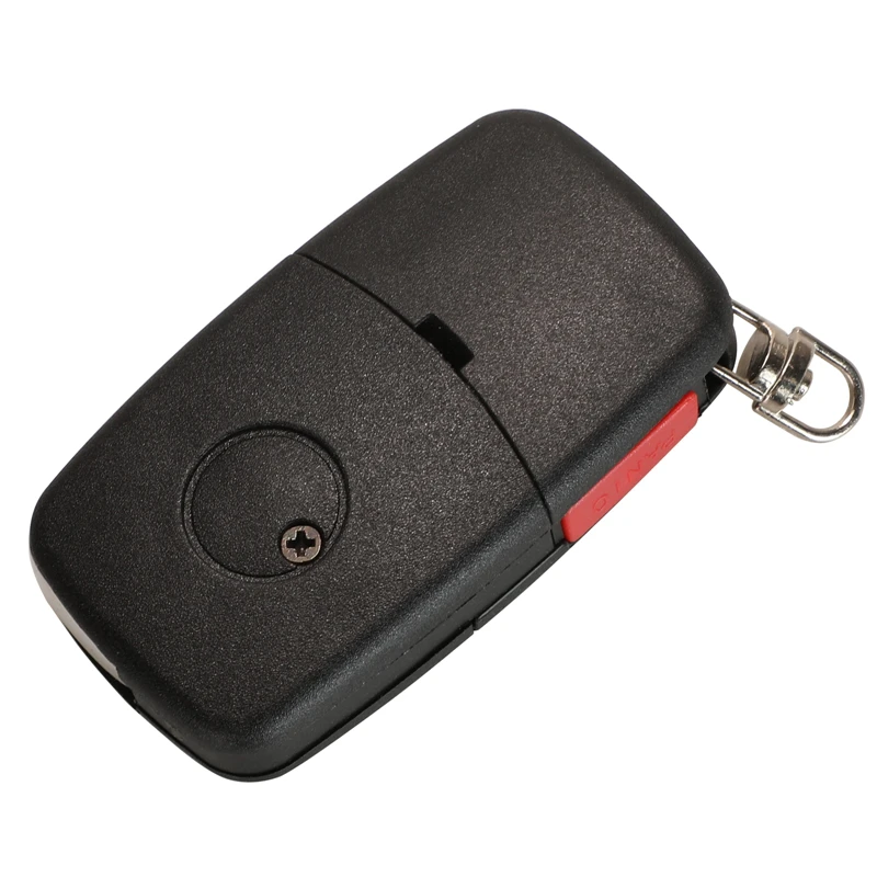 jingyuqin Replace 2/3/4 Buttons Flip Car Key Case Shell Fob For Audi TT A2 A3 A4 A6 A8 TT Quattro +Blade CR1620/CR2032 Holder