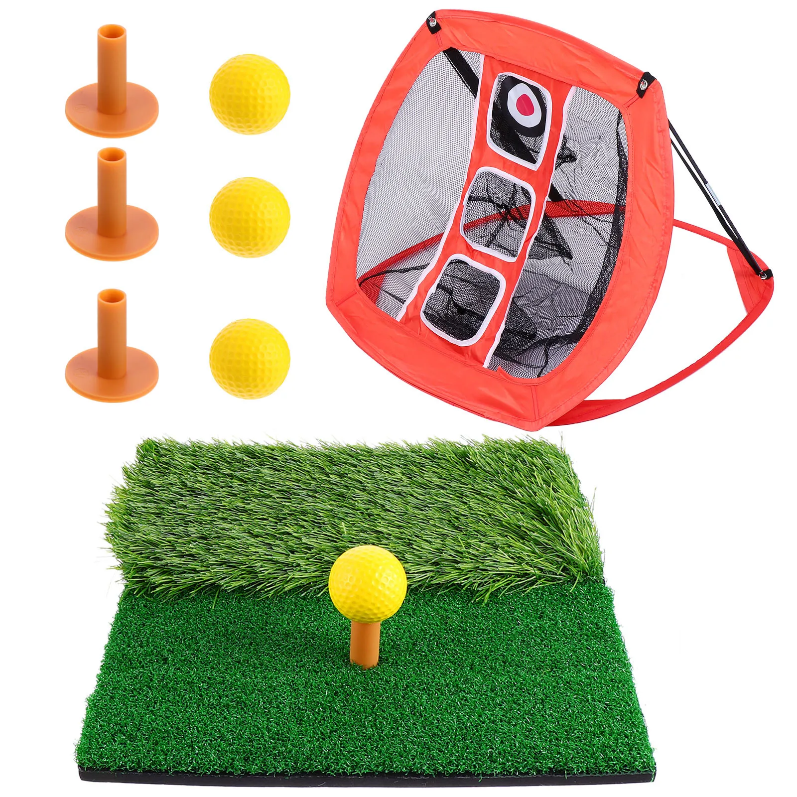 مجموعة واحدة من وسادات شبكة ممارسة الجولف، متينة ومحمولة للتدريب الداخلي والخارجي، معدات حصيرة شبكية من النايلون الرياضية لصديقة العائلة #1