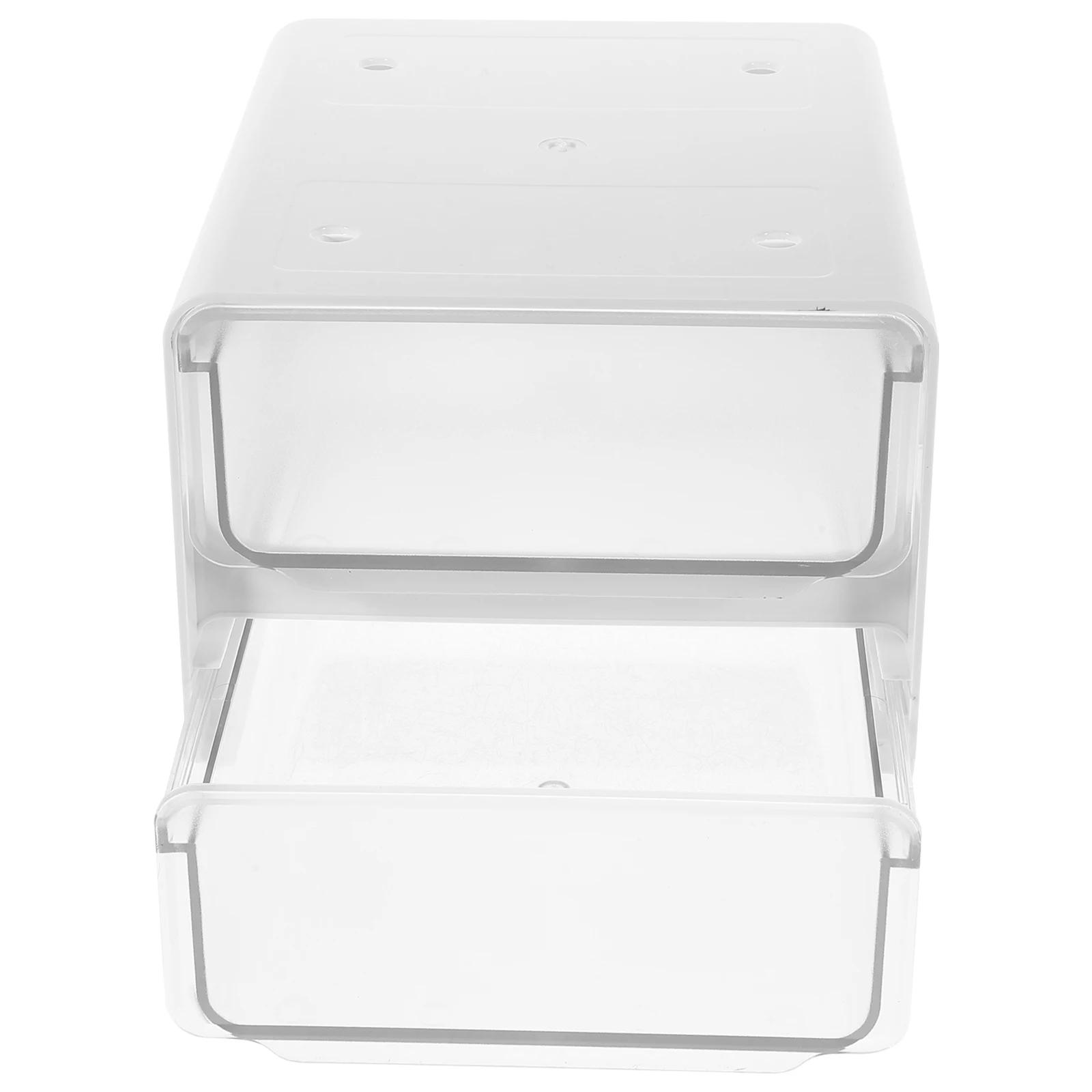 1 قطعة صندوق منظم تحت الدرج تخزين مخفي لسطح المكتب مع شريط لاصق ذاتي موفر للمساحة منظمو المواد Pp Abs #6