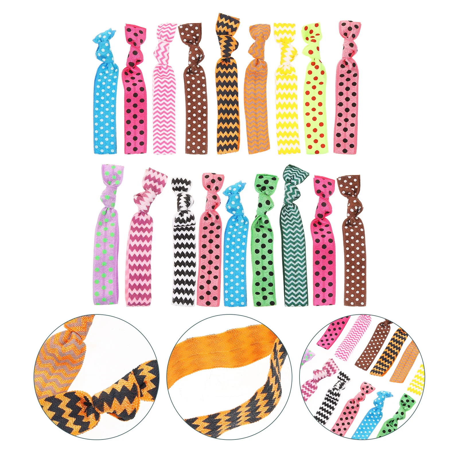 

20 Pcs Ribbon Hair Ties Girls Accessories Silk Ropes Bulk Nylon No Crease Ribbons Miss