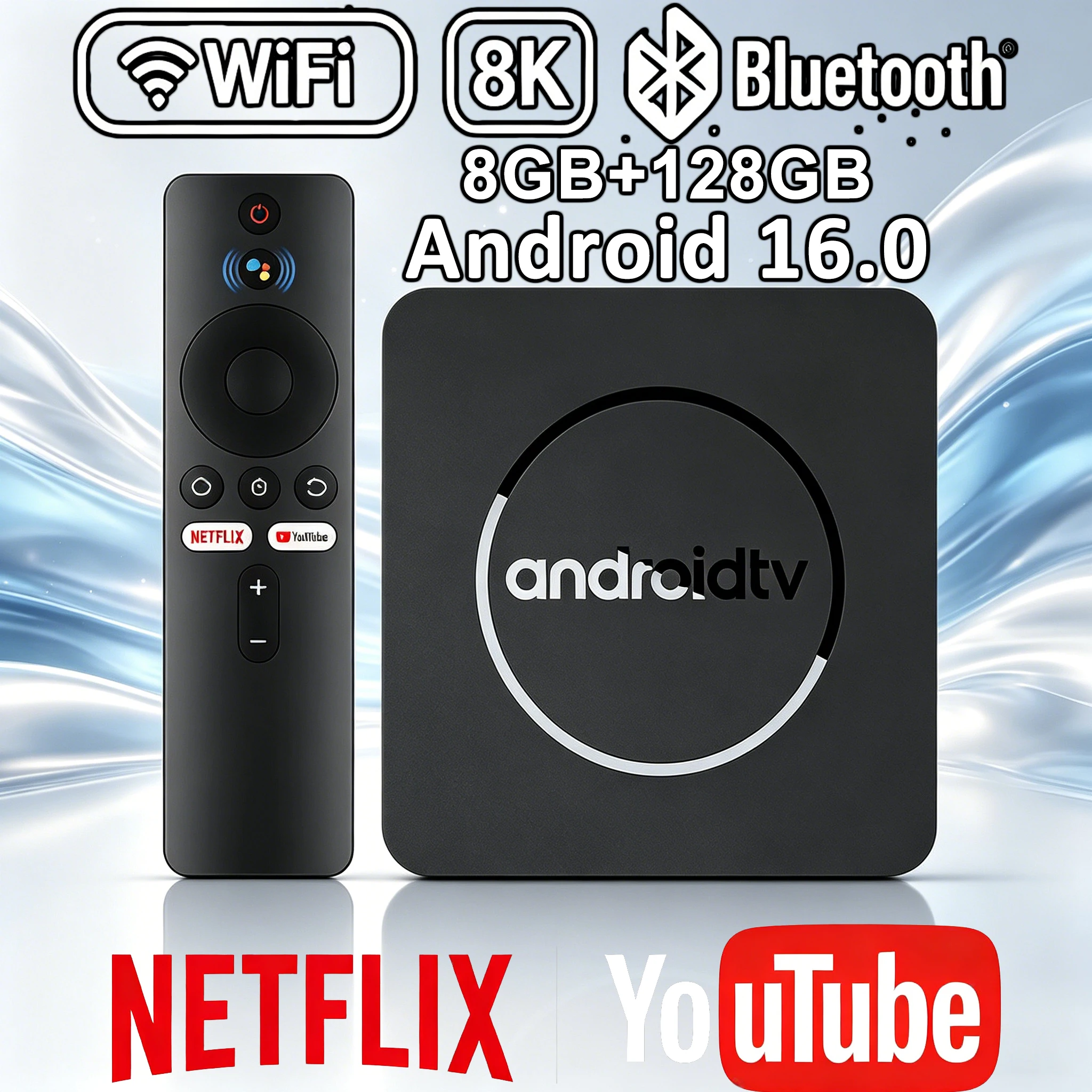 Home Cinema Google - กล่องทีวีแอนดรอยด์ 16 รุ่น Q10 8GB+128GB ชิปประมวลผล