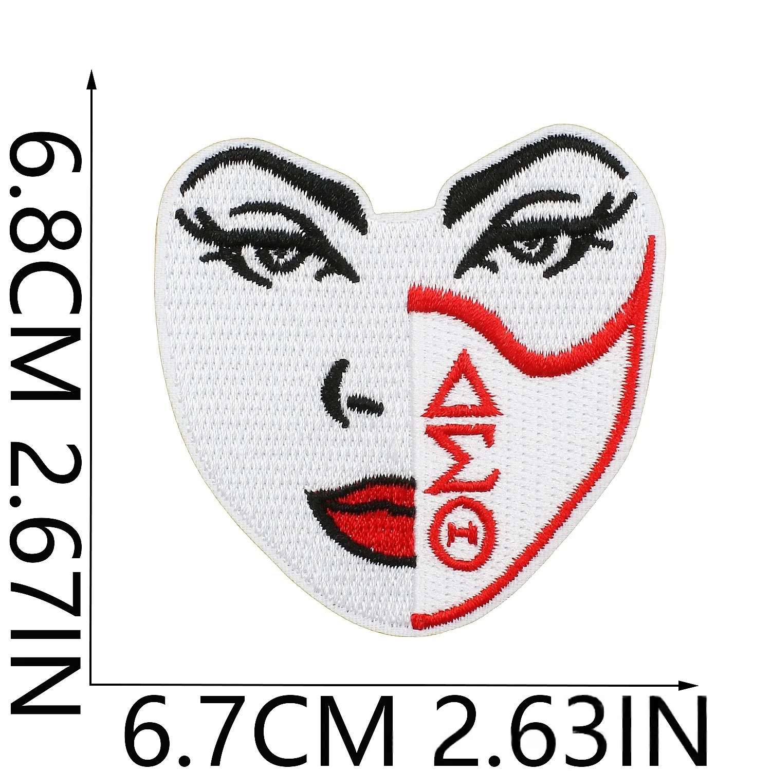 

Fashion Trend Black Embroidery Patch Embroidered Patches - Iron on/Sew on For Clothes, Bags, DIY Craft