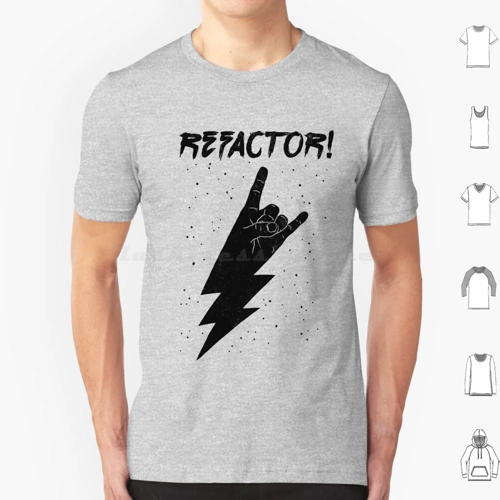 Refactor T Shirt 6Xl Cotton Cool Tee Refactor Developer Coding Computer Programming Software Javascript Golang Geek Code Dev