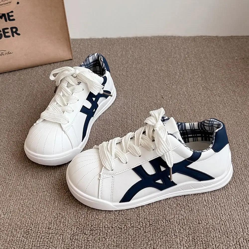 

Faionable White Sneakers Women's 2025 Autumn New Sle Casual Board oes Spor Dequan All-Match round Toe Deep Mouth