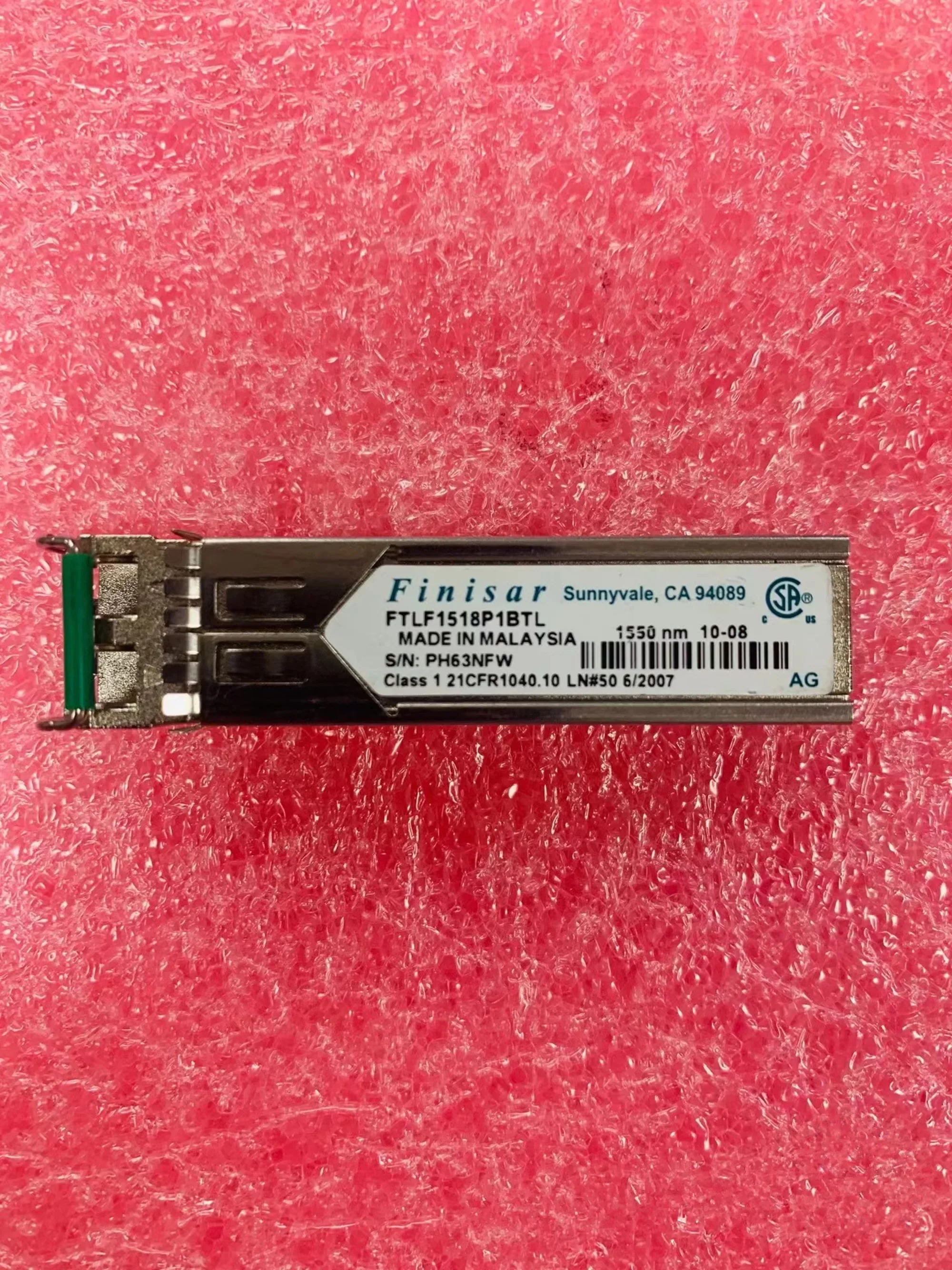 

Оптоволоконный адаптер Finisar 1,25g 80km 1,25 нм SFP FTLF1518P1BTL ГБ, сетевой адаптер приемопередатчика, общий модуль