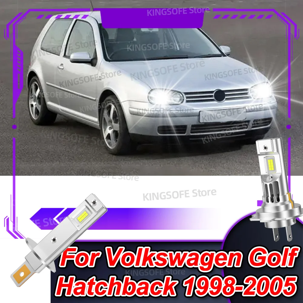 

2/4Pcs Led Lights 50000Lm CSP Headlight Bulb 6000K Lamp with Fan For Volkswagen Golf Hatchback 1998-2005 2001 2002 2003 2004