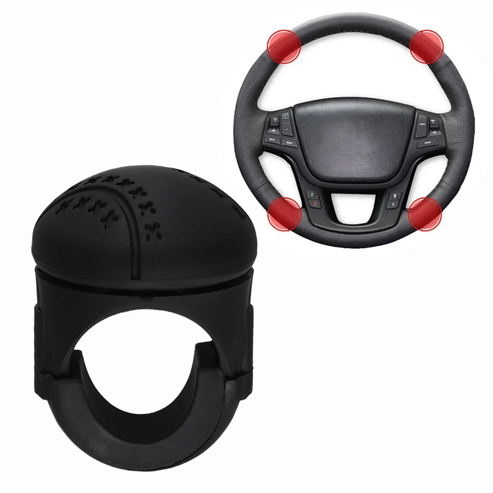 Comfortable And Secure Grip Daily Use Drivers Car Steering Wheel Booster Ball Spinner Knob Fitment Installation