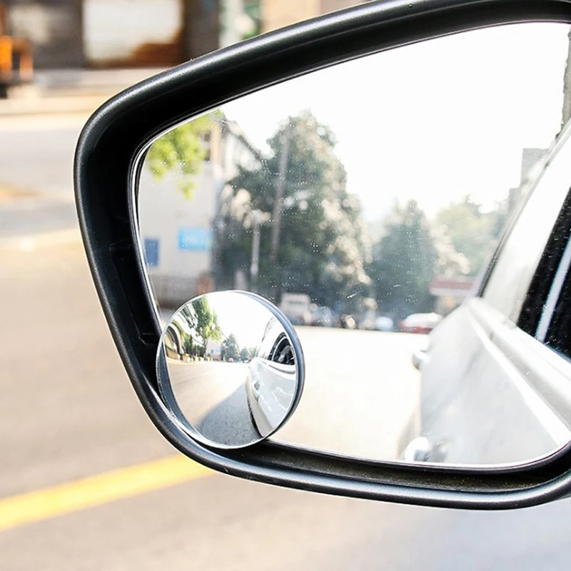 360 Degree Framless Blind Spot Mirror Wide Angle Convex CarMirror Small Round Side Blindspot Rearview Parking Mirror