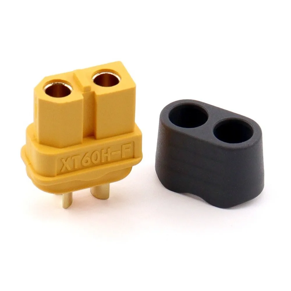 Amass XT60BE-M-F Stecker Schwarz Gelb Osten zu installieren XT60H-F Stecker tragbar mit Abdeckung XT60BE Stecker für RC FPV Motor ESC