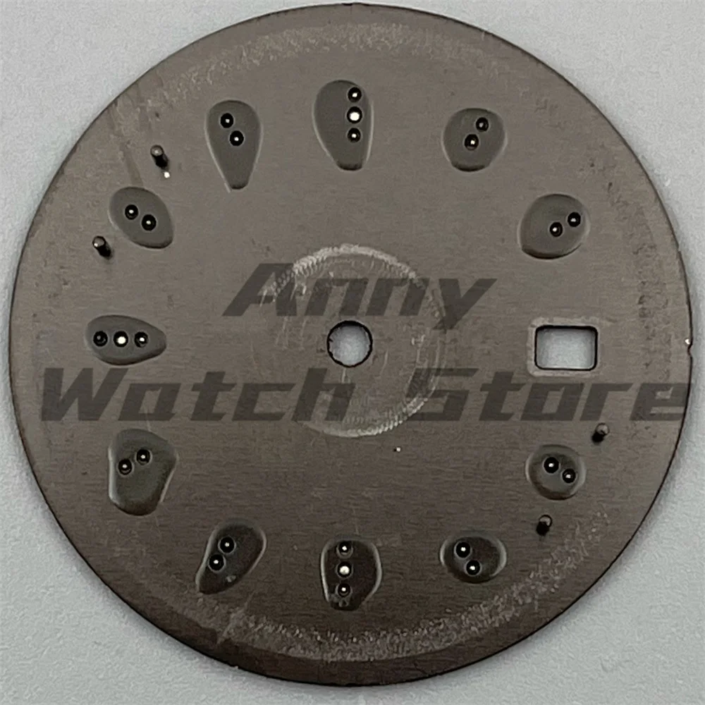 33.5mm NH35 Dial Watch Dial With Hands Set For NH35 Series Calendar Dial C3 Green Luminous Watch Parts Accessories