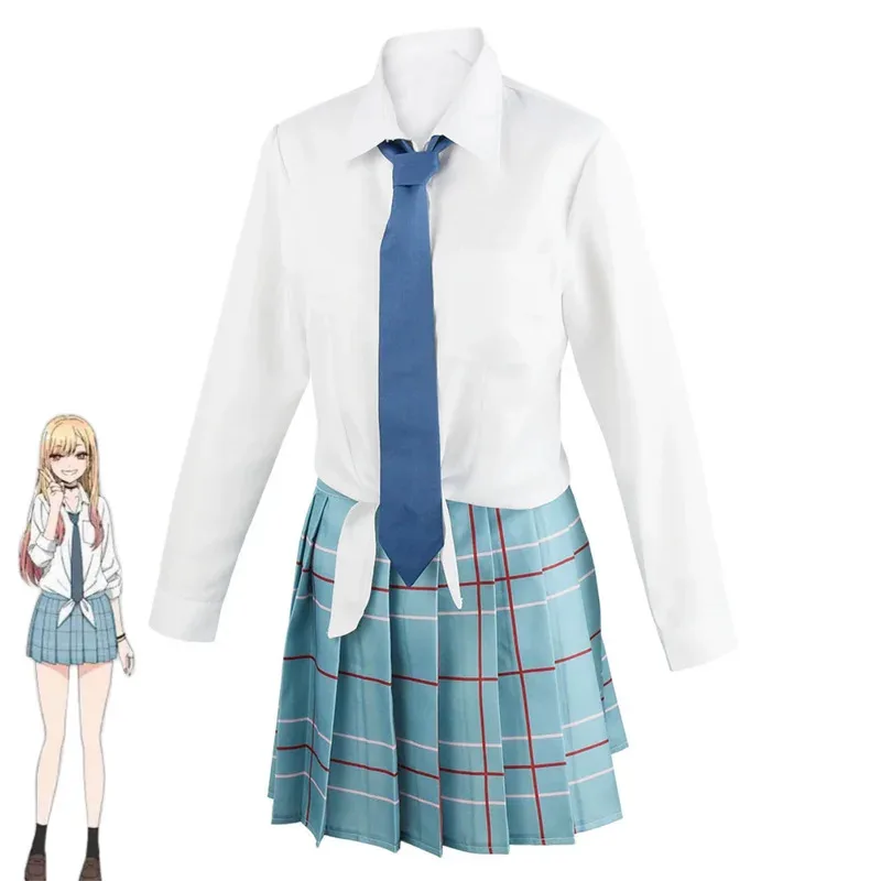 Anime My -Up Darling Kitagawa Marin Inui Sajuna Gojo Wakana Cosplay Costume School Uniform Dress Wig Man Woman Sexy Suit cm;5