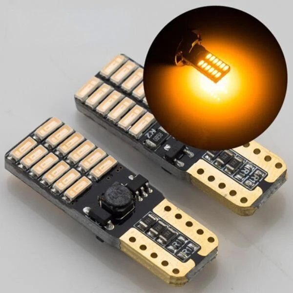 

1/2/4 шт. W5W T10 автомобильный грузовик светодиодные сигнальные лампы 24SMD габаритные огни освещение номерного знака внутреннее освещение 6000K 12V24V