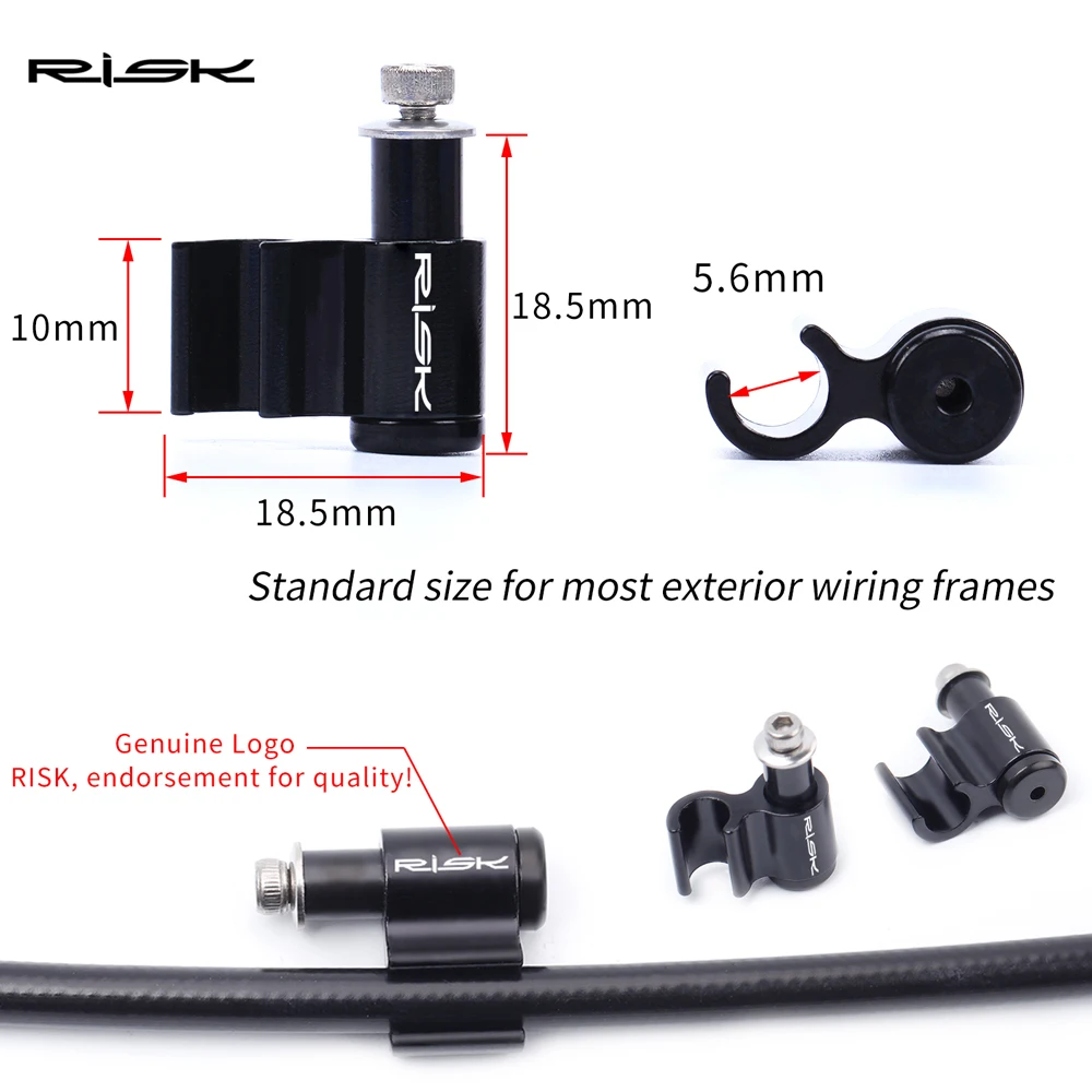 RISK Bike Cable Grip Adapter Guide Bicycle Oil Tube Fixed Conversion Seat Wire Trap Brake Line Pipe Tubing Alignment Organizer