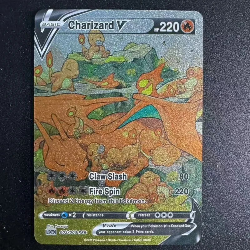 3 قطعة/المجموعة PTCG النسخة الأمريكية من Charmander Bulbasaur السنجاب DIY بها بنفسك لعبة ذاتية الصنع جمع بطاقة الكرتون بطاقة فلاش قابلة للطي