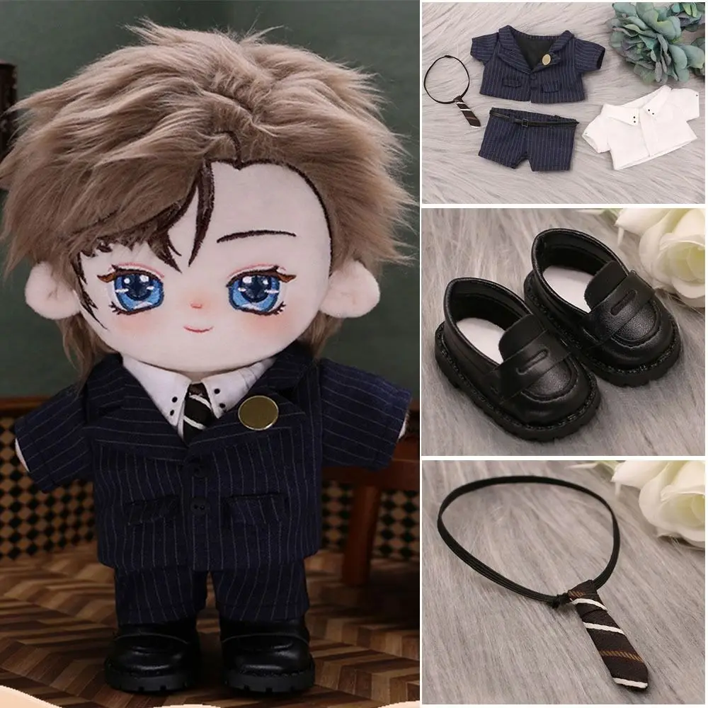 20cm Cotton Doll's Clothes Shoes Outfit Accessories for Idol Dolls Fashion Suit Doll Tops Shirt Pants Suit Clothing Kids Gift