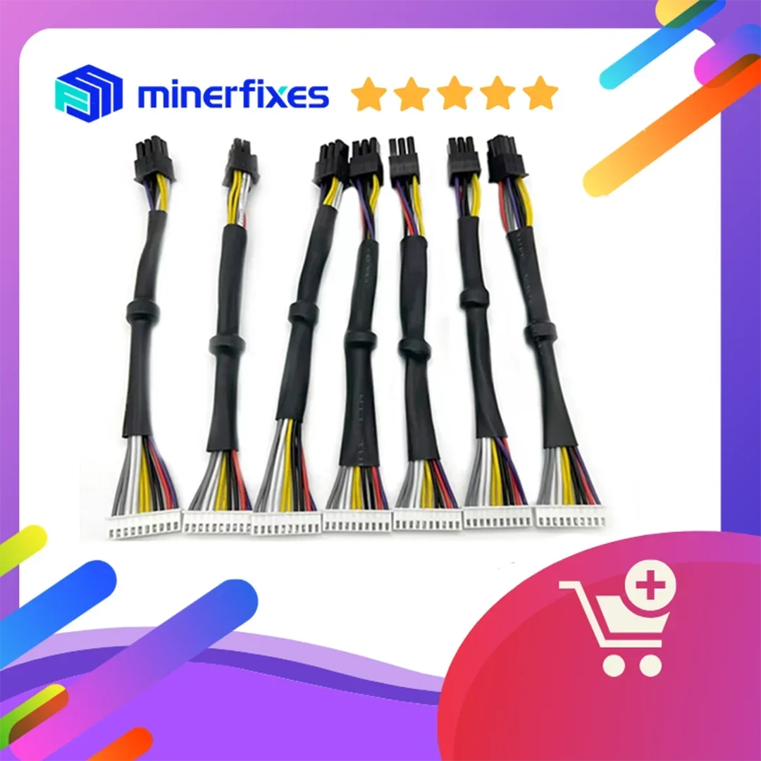

10 шт./упак. Avalon Miner 1066 1166 1246 адаптер силового сигнала удлинитель кабеля биткойн аксессуары для майнеров