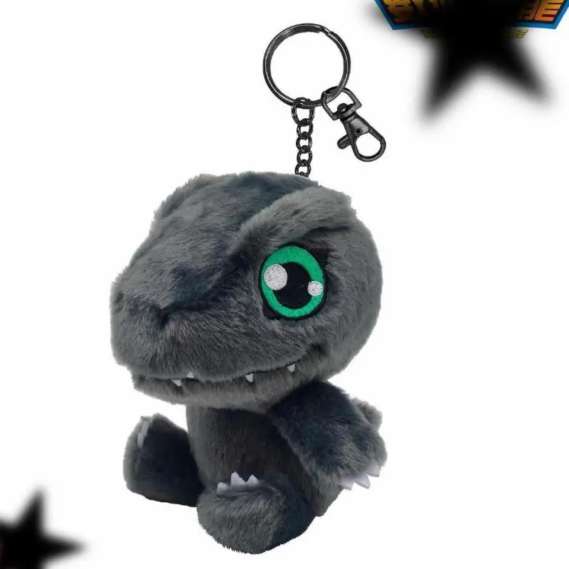 Japanese Anime Digital Monster Plush Keychain Cartoon Kawaii Agumon Doll Backpack Zipper Decoration Toy Friend's Holiday Gift