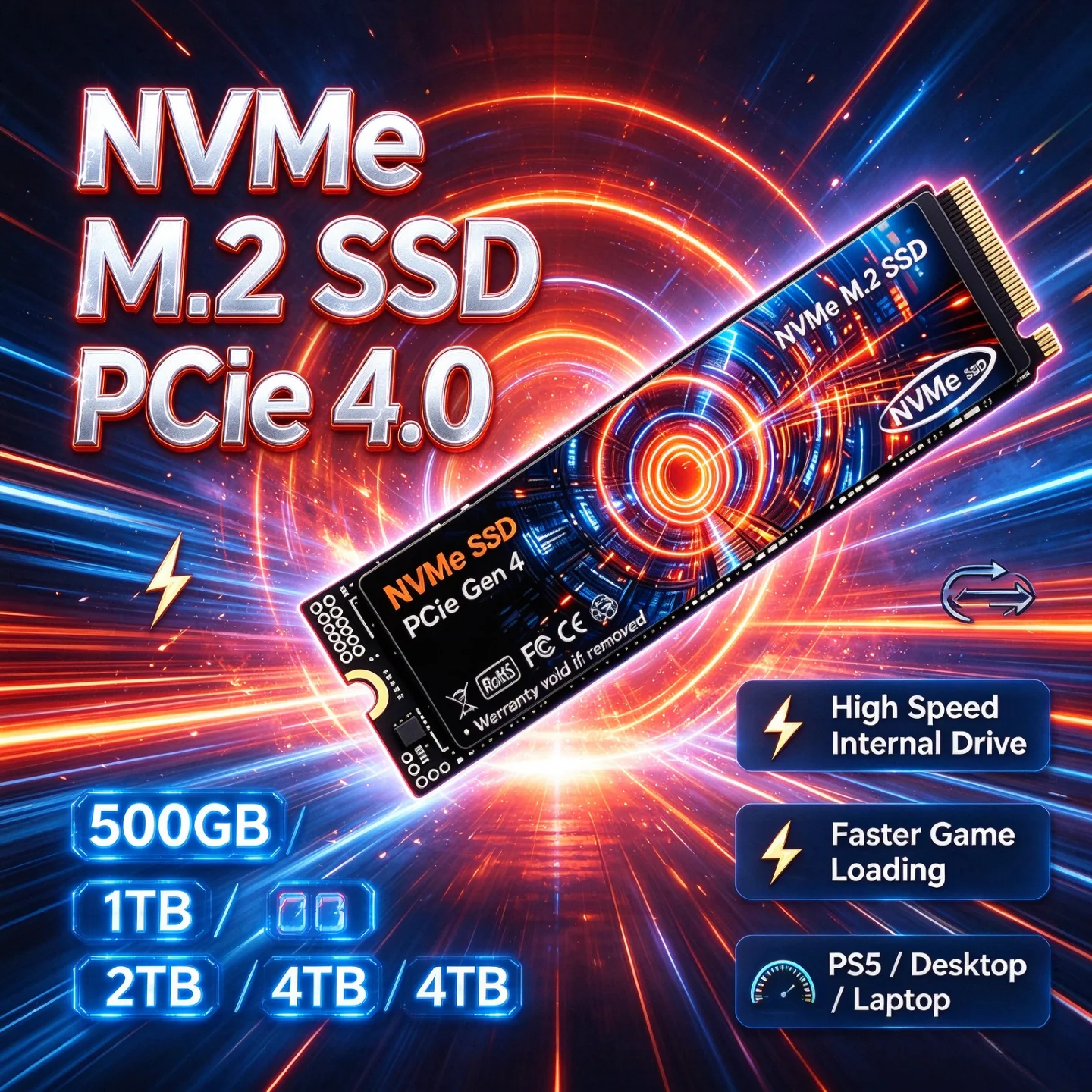 M.2 Nvme 4Tb Pcie 4.0 Ssd - SSD NVMe M.2 PCIe 4.0: dà