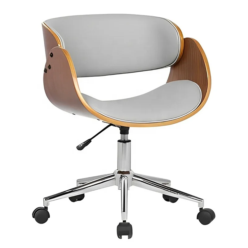 # Cadeira Ergonômica Moderna com Função de Levantamento. Cadeira de Escritório de Luxo em Madeira de Nível Empresarial com Opções em Couro/Couro Genuí