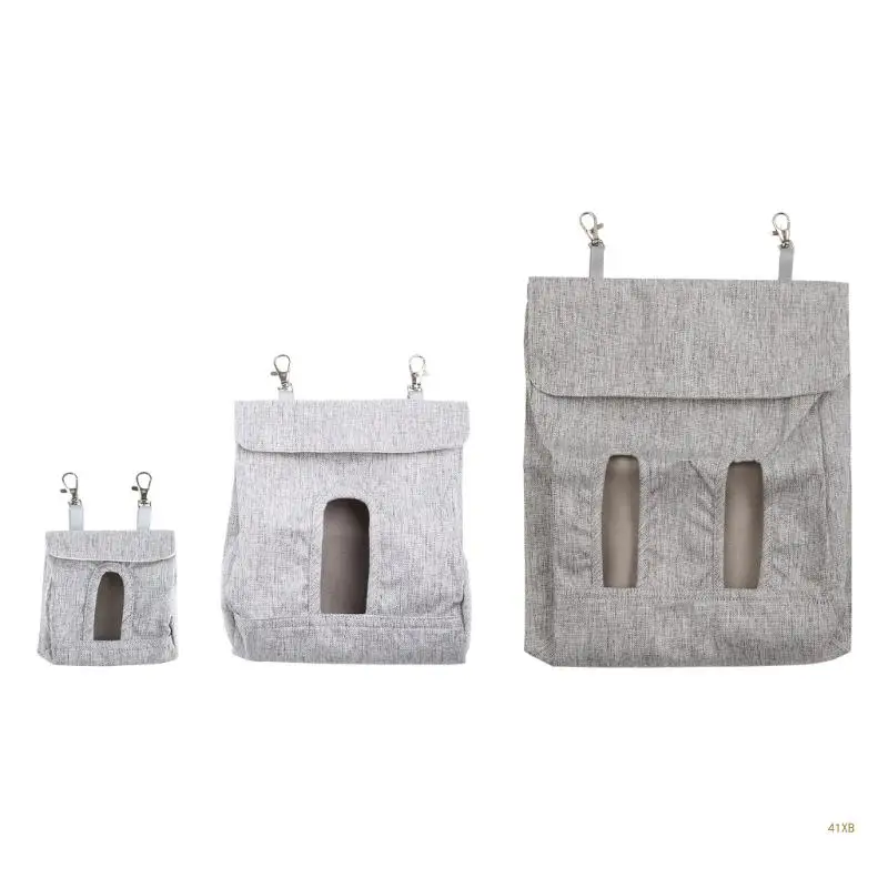 

41XB Rabbit for Hay Feeder Bags Feeding Hole Hanging Storage Sacks for Bunny Hams