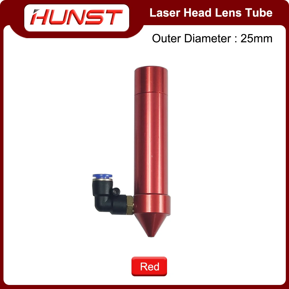 HUNST CO2 Laser Kepala Barel Diameter Luar 25Mm Diameter 20Mm Panjang Fokus 50.8/63.5/101.6Mm untuk Ukiran dan Mesin Pemotong