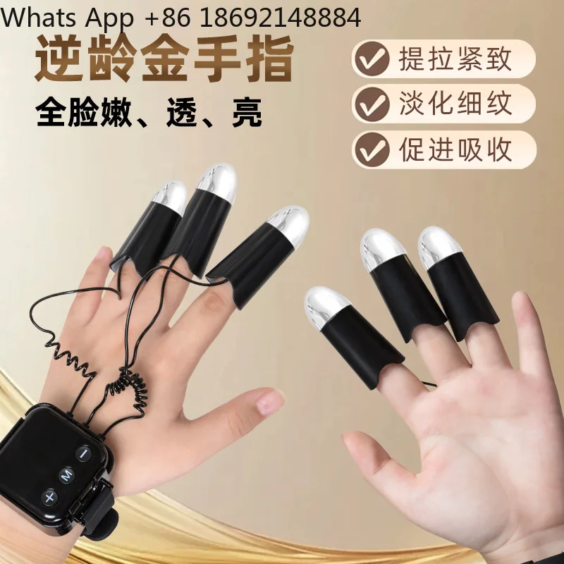 Golden Finger Beauty Instrument Portable, Micro Current Massage Health Instrument Golden Finger