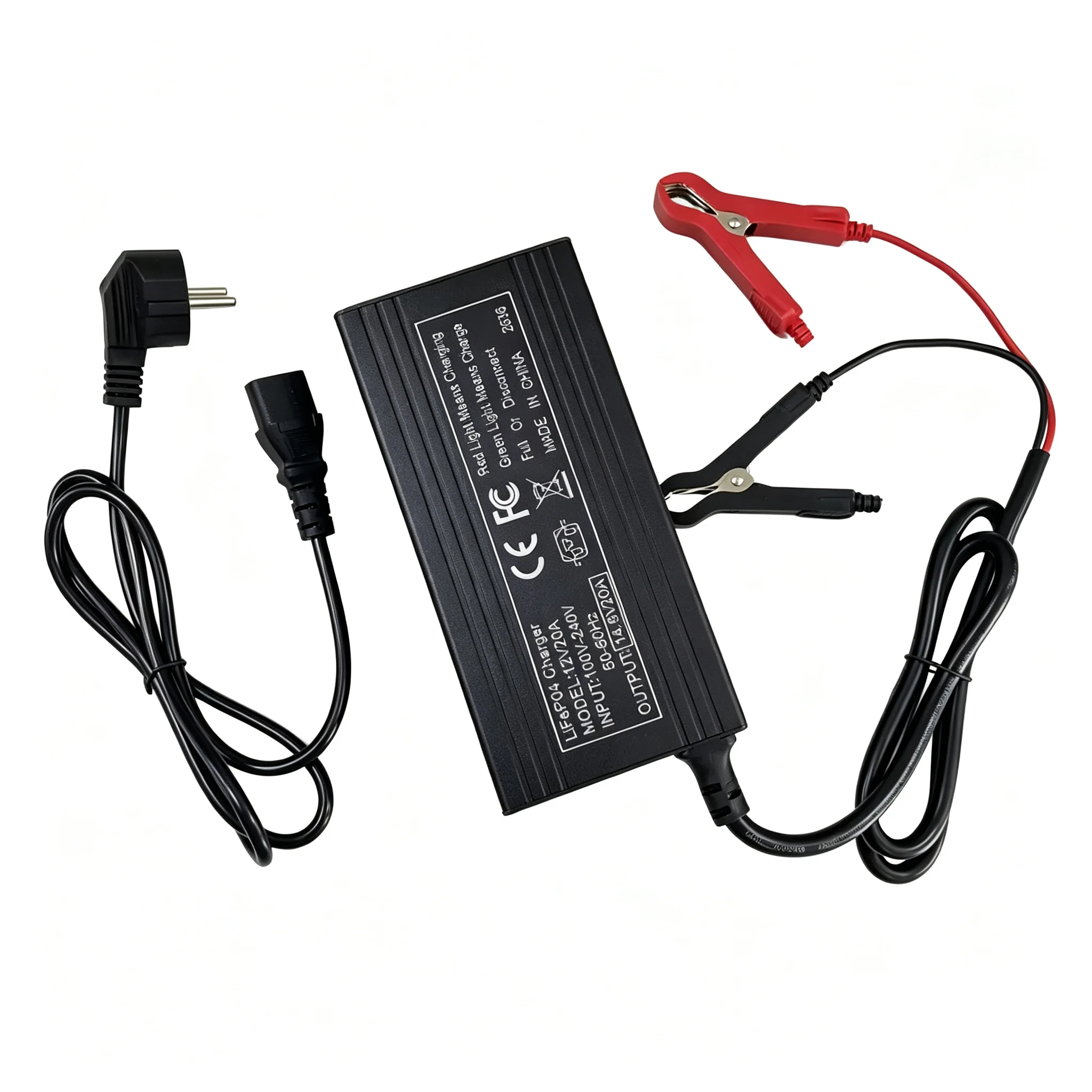 12V Lifepo4 Charger 14.6V 4S 10A 20A Lifepo4 Battery Charger 14.6V Lifepo4 Battery Pack Charger with Clip/XT60/XT90/Anderson ﻿