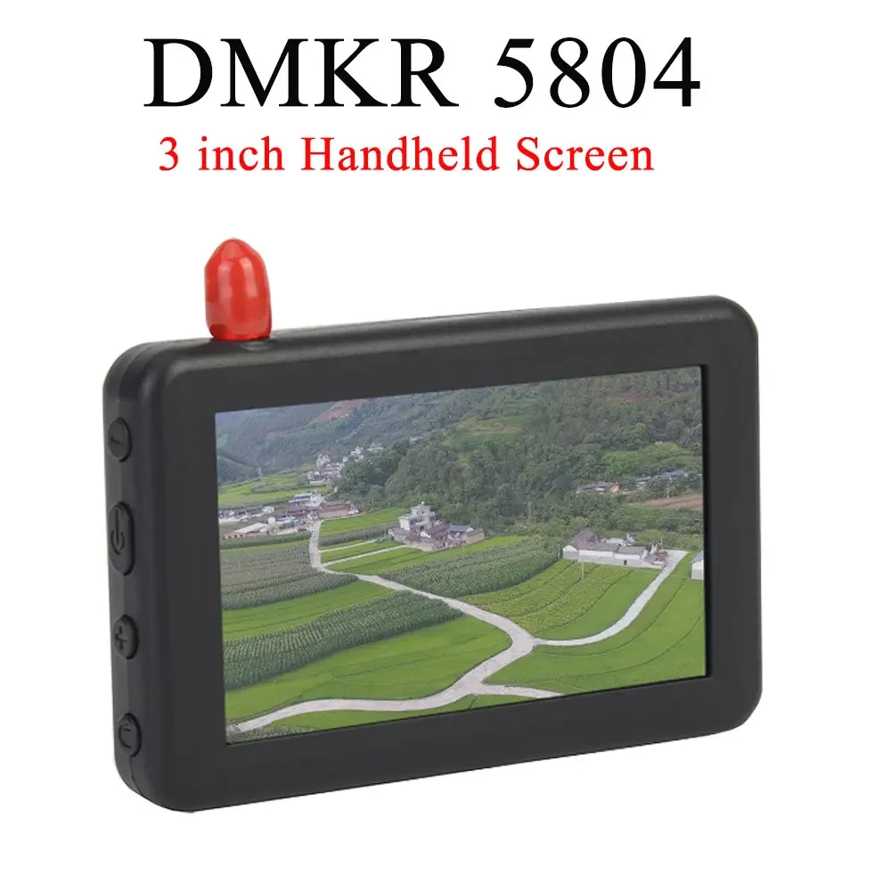 

3-дюймовый FPV-монитор DMKR 5804 RC Мини-ручной дисплей 1,2 Вт 480*320 IPS-экран Встроенный аккумулятор с видеорегистратором