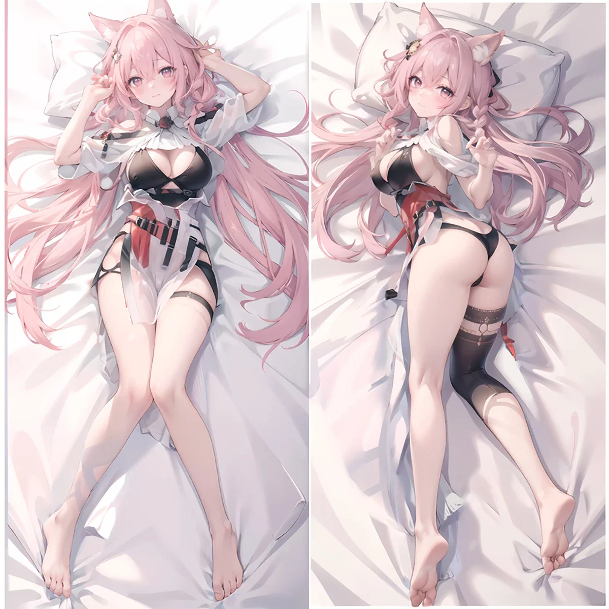 

New Pattern Genshin Impact Sexy Anime Decor Pillow Case 2-Side Printed Hugging Body Cushion Cover Gifts