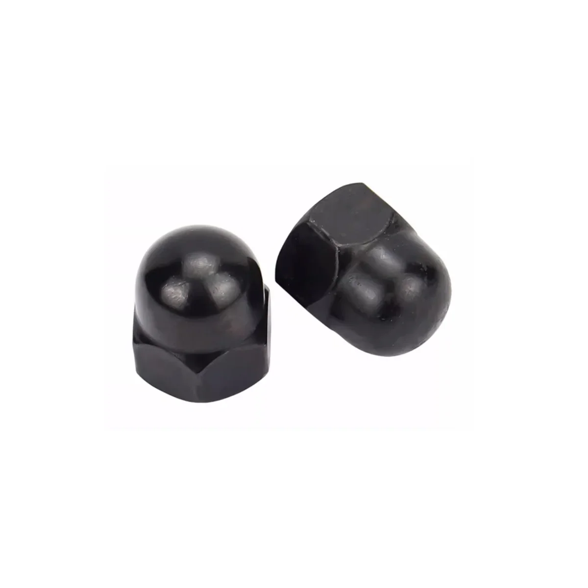 Black 304 Stainless Steel Cap Nut Ball Head Decorative Screw Cap M3M4M5M6M8M10M12M16M20