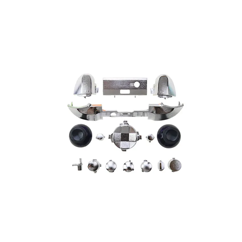 Para xbox série x s controlador de botão cromo kit l r lb rb amortecedor botão gatilho mod kit acessórios do jogo + ferramentas