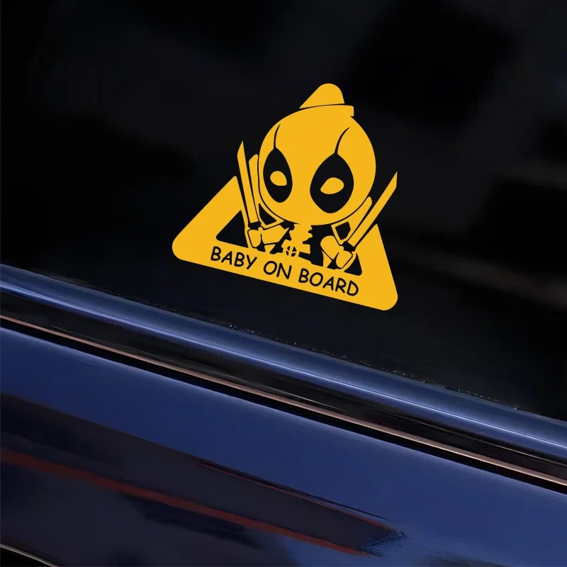 CUTE Version Cartoon 'Baby On Board' High-Quality Sticker Cute And Funny Style Inform Others That Your Baby Is in the Car