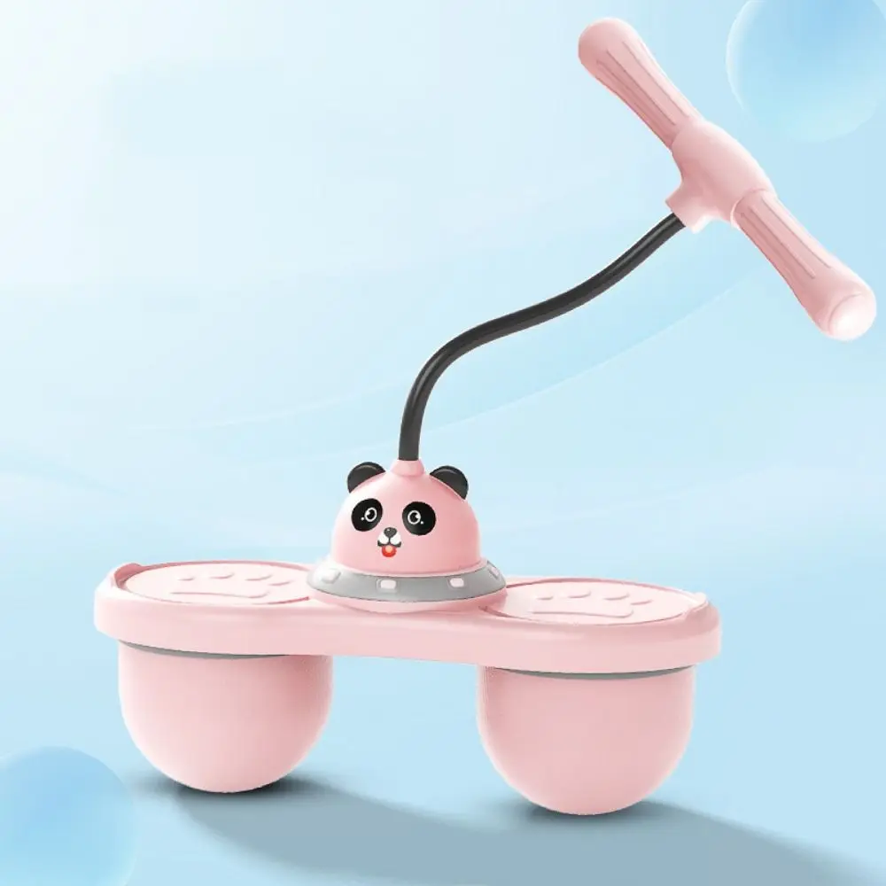 Cartoon Panda Jumping Ball Toys Double Ball Anti-slip ' Bouncy Ball Adjustable Grip High Resilience Elastic Balance Ball Toys