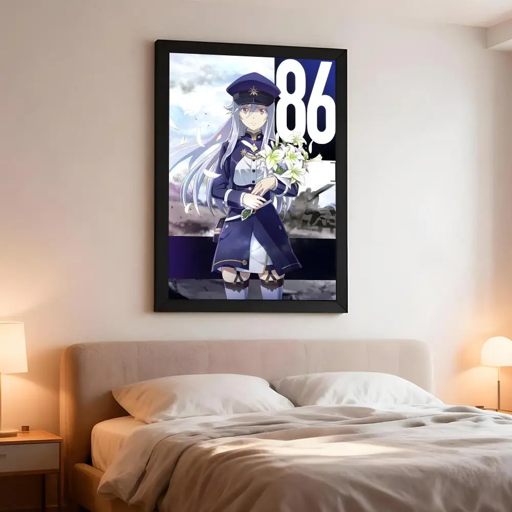 War Anime 8-86 Eighty-Six Poster Artistic Peel-Off Wall Decor, Indoor Outdoor Home Ornament for Collectors