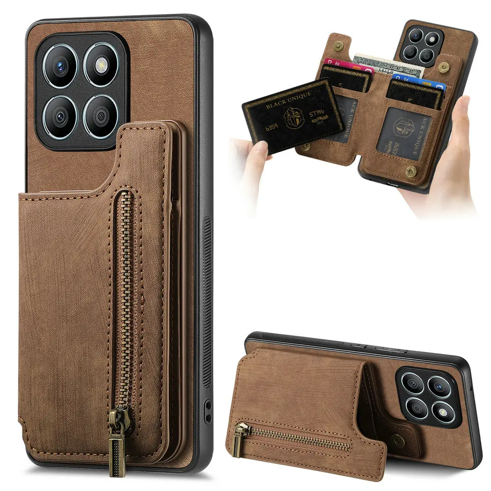 

Поп для Motorola 60 Edge50 Fusion 50 Neo 5G Чехол-кошелек на молнии Кожаная карта Capa Moto Edge 60 Fusion 50 Pro G85 G55 G34 G56 G96