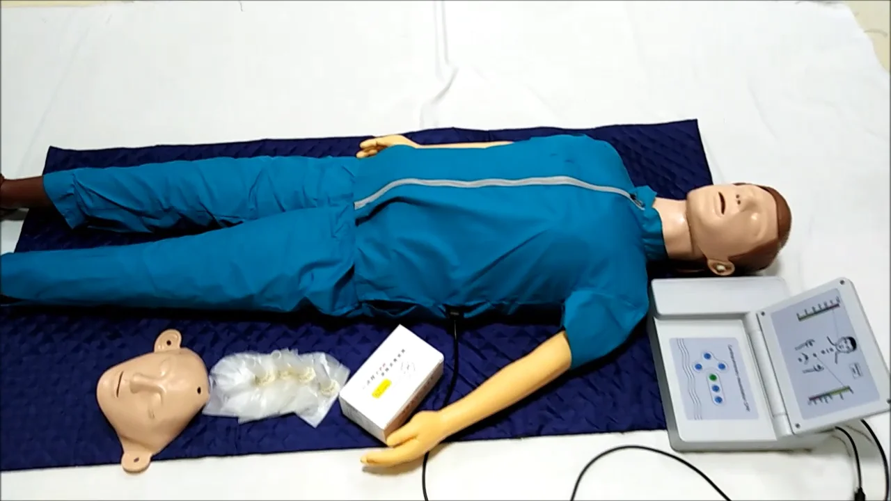 CPR Training with Face Shields Manikin Medical Full Body CPR Manikin for First Aid