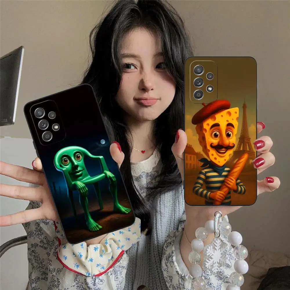 Animals Italian Brainrot Phone Case for Samsung Galaxy M55 54 42 35 34 33 32 23 22 15 14 13 12 F55 5G Colour Protective Pretty