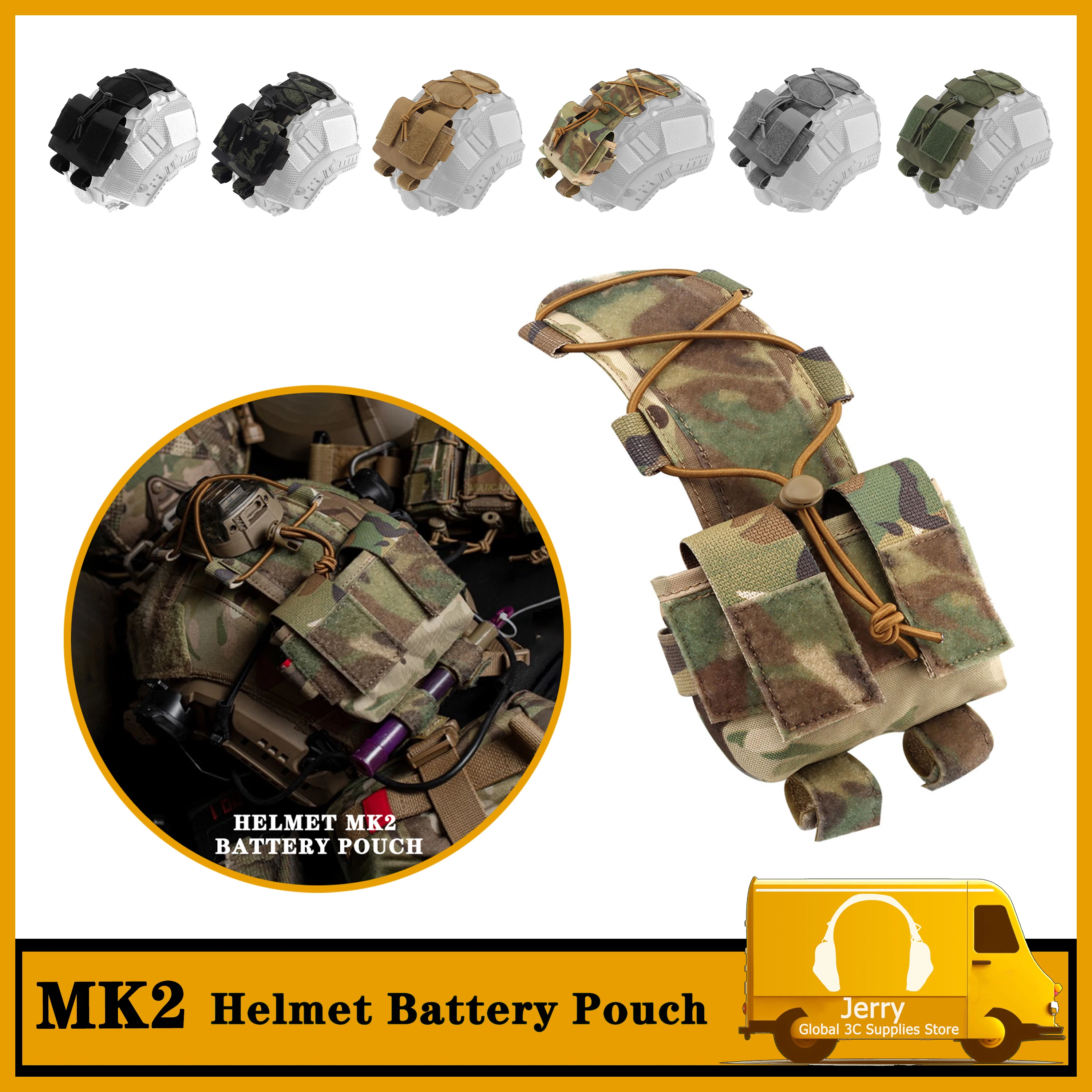 

New Tactical Helmet Battery Pouch M-LOK Helmet Counterweight Pack Hunting Tactical Airsoft Competitions FAST Helmet Accessories