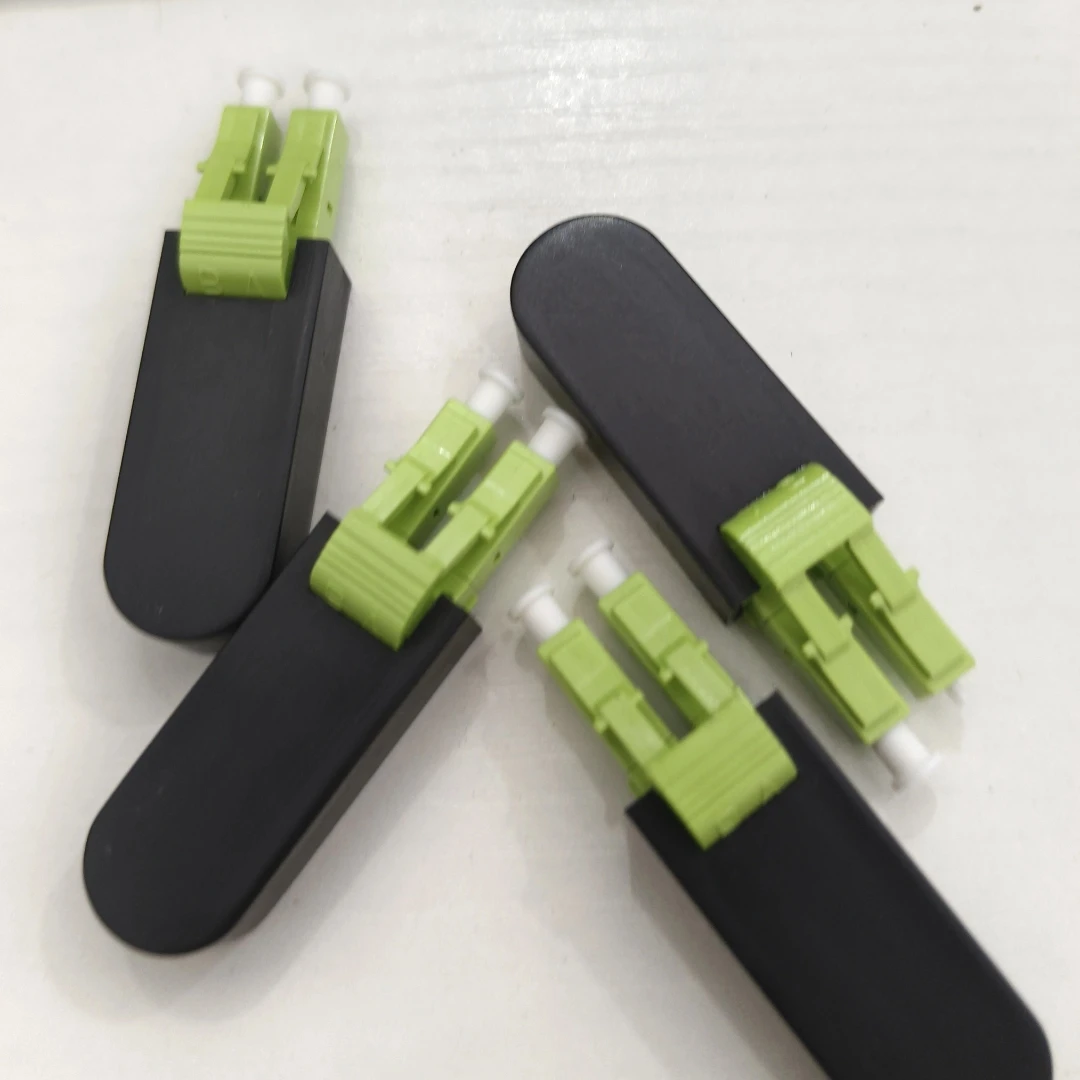 5 個の lc SC 光ファイバループバック OM4 OM5 デュプレックスマルチモードミリメートルピンクテストコネクタ 20 個 SC LC 黒ハウジング送料無料 ELINK