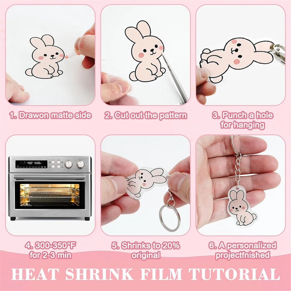 A83Z 30-حزمة من الألواح البلاستيكية المنكمشة للحرف اليدوية وسلاسل المفاتيح وصناعة المجوهرات - 5.8 × 4.1 بوصة #1