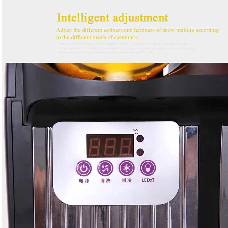 

300W Dual 2L Tank 60Hz Commercial Slush Maker for Smoothie Granita and Frozen Cold Drink Production