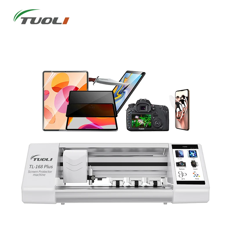 

TL-168 Auto Film Cutting Machine Mobile For Phone Tablet Front Glass Back Cover Protect Film Cut Tool Protective Tape