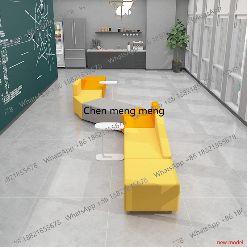 

Office Hotel Lobby Exhibition Hall Rest Area Combination Creative Irregular Fabric Office Sofas and Coffee Tables FurnitureDD182