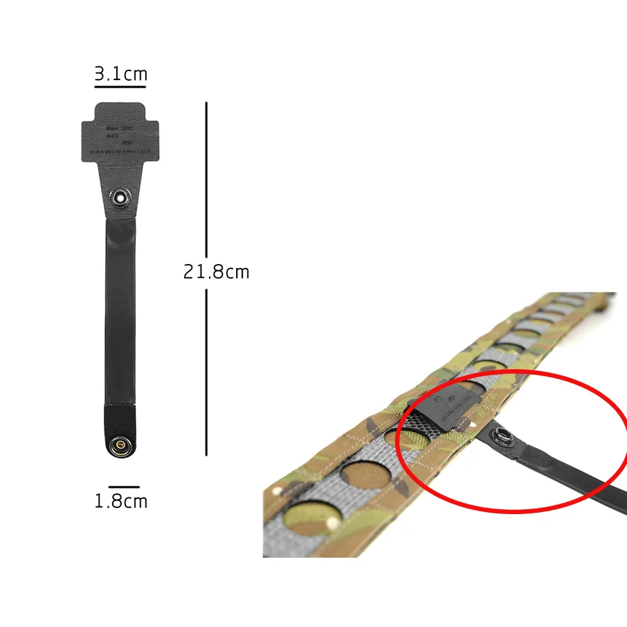 

Tactical Hunting Belt Waist Strap Hanging Loop Rope Lowering Mount Buckle Panel